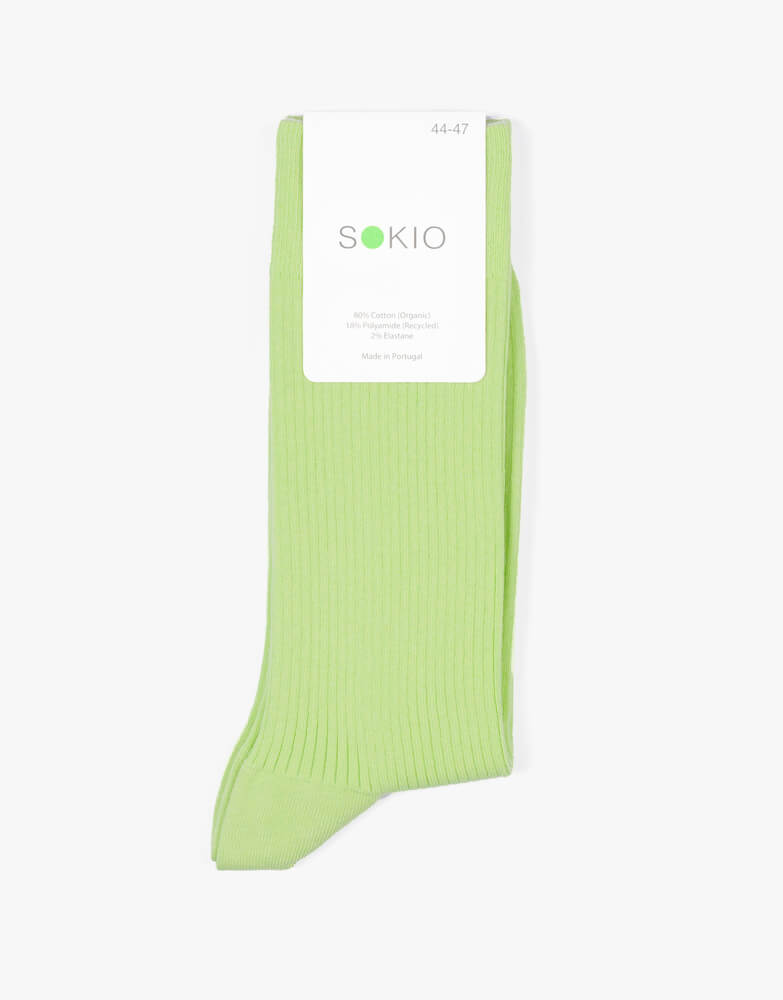 Chaussettes Bio Active – Apple Green, 36/40