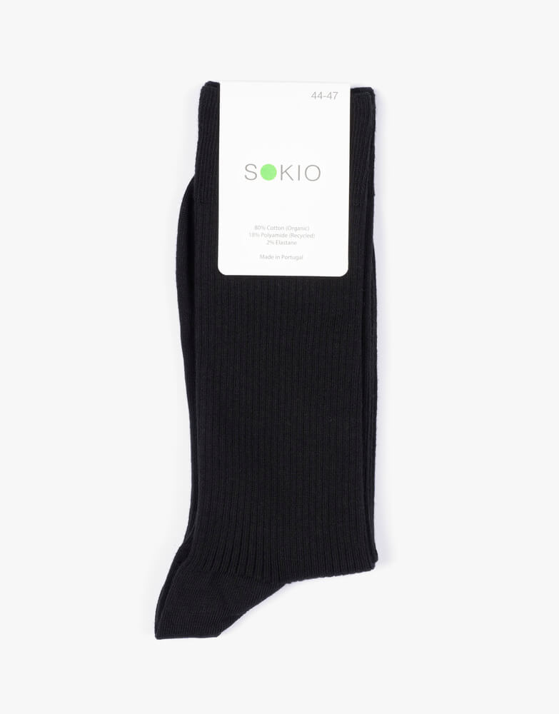 Organic Socks Active – Black is Black, 36/40