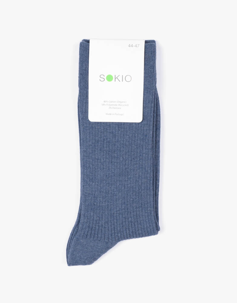 Chaussettes Bio Active – Blue Jeans, 36/40