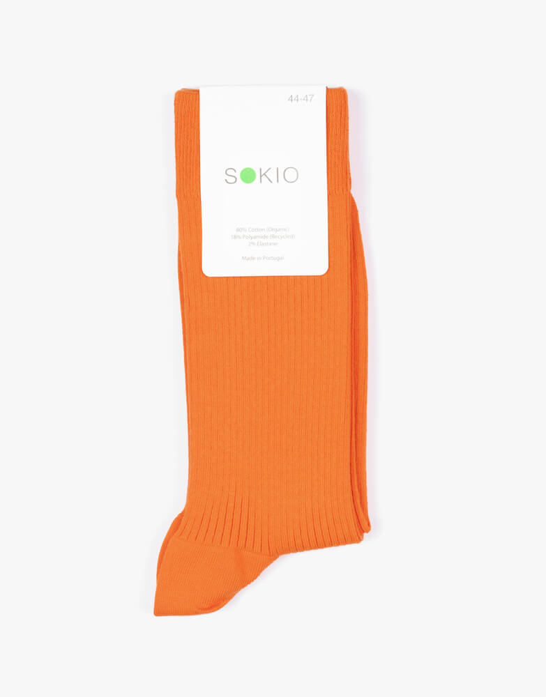 Organic Socks Active – Carrot Orange, 36/40