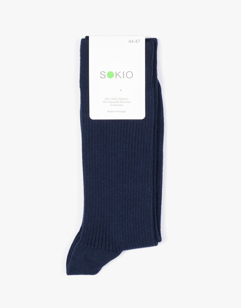 Organic Socks Active – Indigo Blue, 36/40